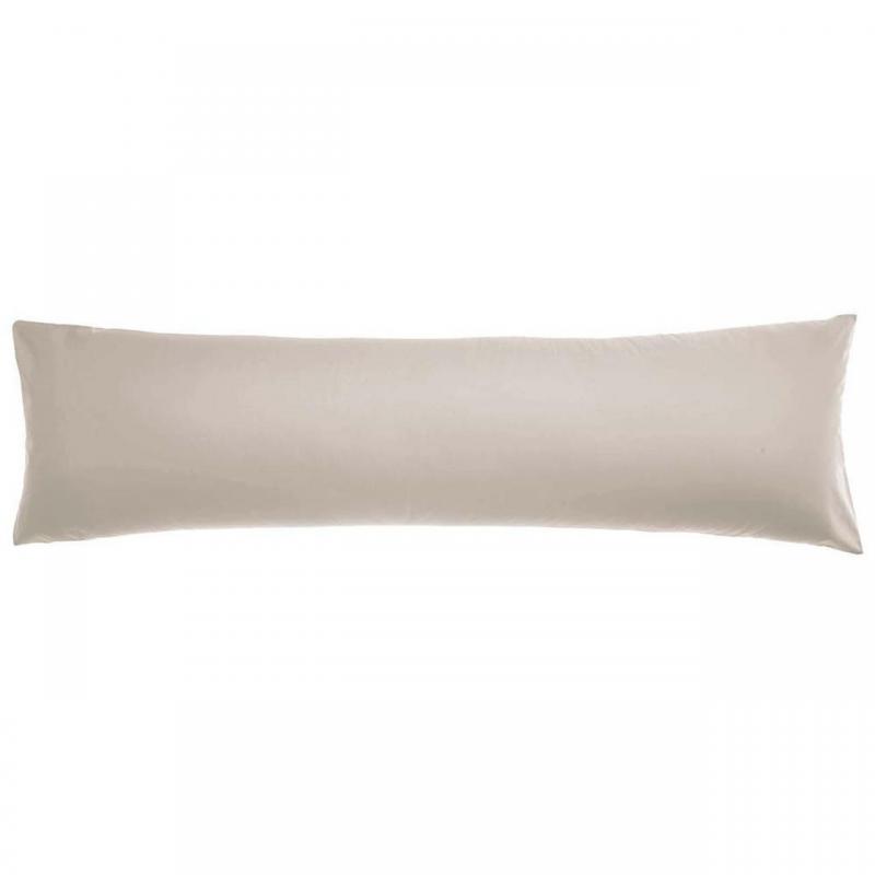 Logan & Mason 300TC Cotton Percale Body Pillowcase | Stone 