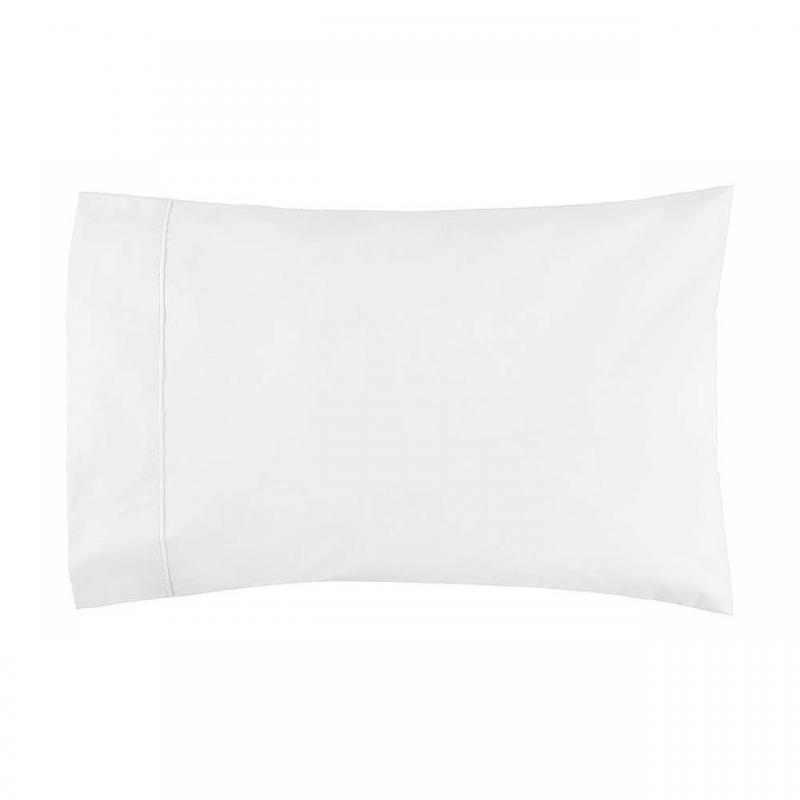Logan & Mason 300TC Cotton Percale Standard Pillowcase Pair | 2 Pack | White