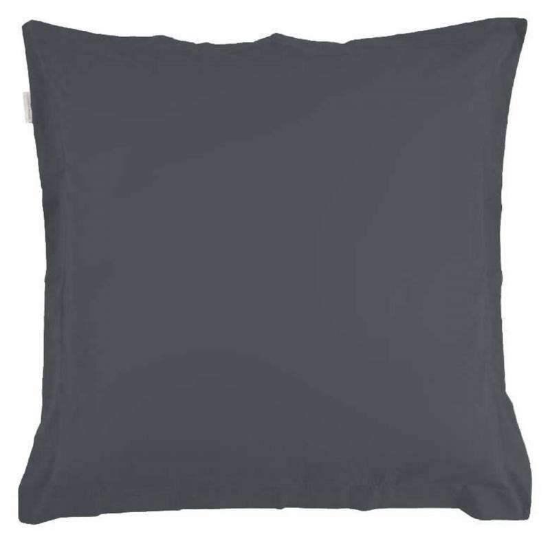 Logan & Mason 300TC Cotton Percale European Pillowcase | Charcoal