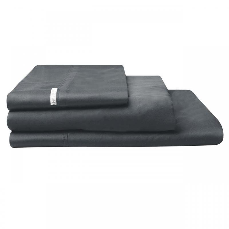 Logan & Mason 300TC Sheet Set | Single Bed | Charcoal