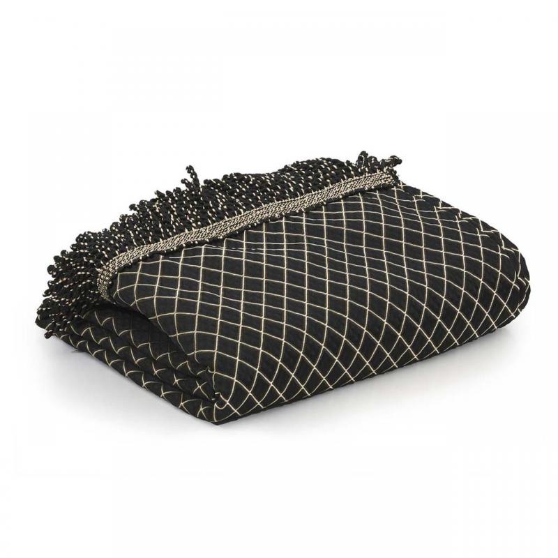 Davinci Lancaster Throw | Black