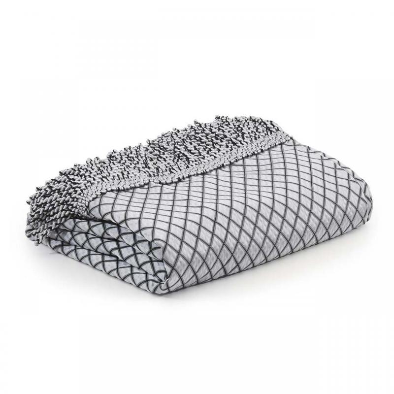 Davinci Lancaster Throw | Silver