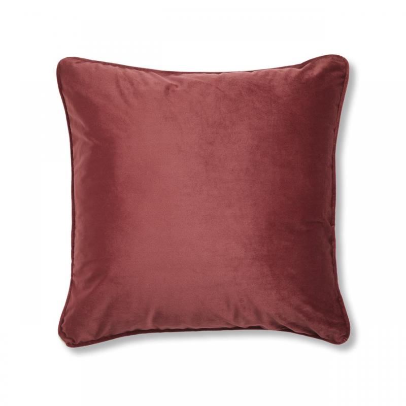 Logan & Mason Amelia Square Filled Cushion | Burgundy 