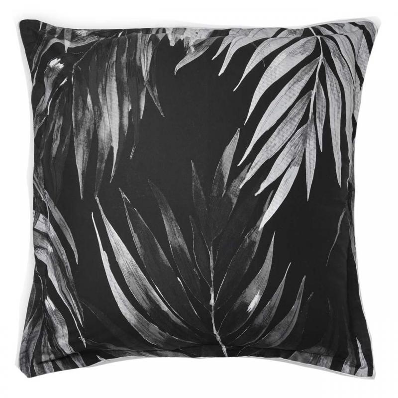 Logan & Mason Cayman European Pillowcase | Charcoal 