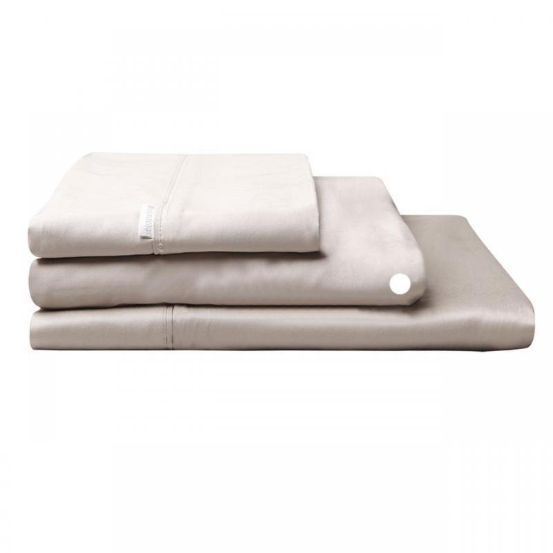 Logan & Mason Fitted Sheet 400TC | Long Single Bed | Linen | 50cm
