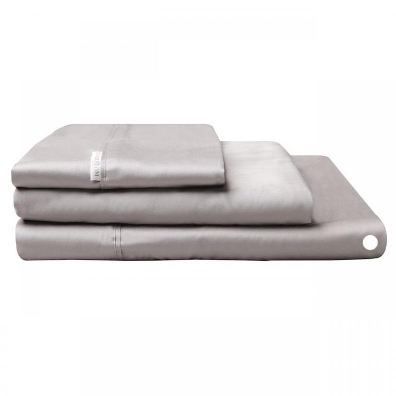 Logan & Mason Flat Sheet 400TC | King Bed | Pewter