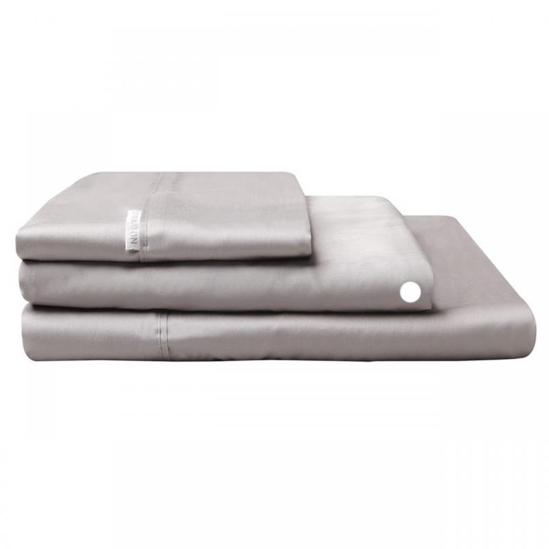 Logan & Mason Fitted Sheet 400TC | Long Single Bed | Pewter