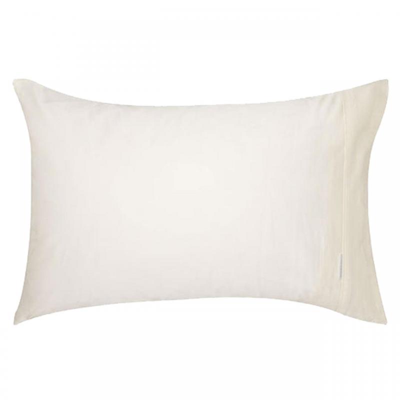 Logan & Mason 100% Egyptian Cotton 400TC Standard Pillowcase | Vanilla