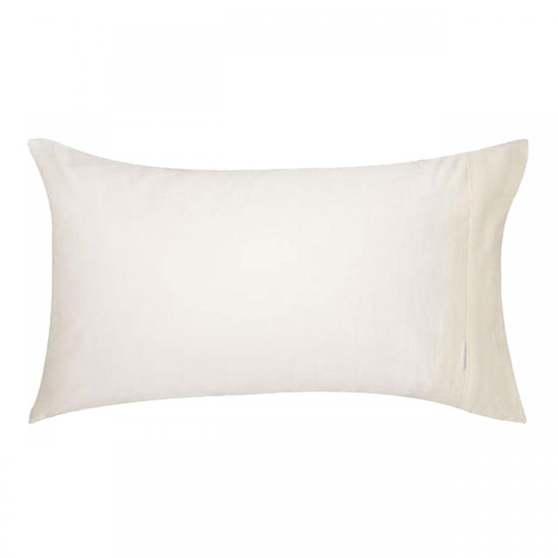 Logan & Mason 100% Egyptian Cotton 400TC | King Size Pillowcase | Vanilla