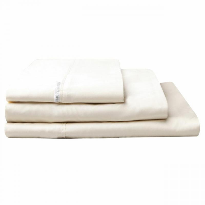 Logan & Mason Sheet Set 400TC | King Single Bed | Vanilla 