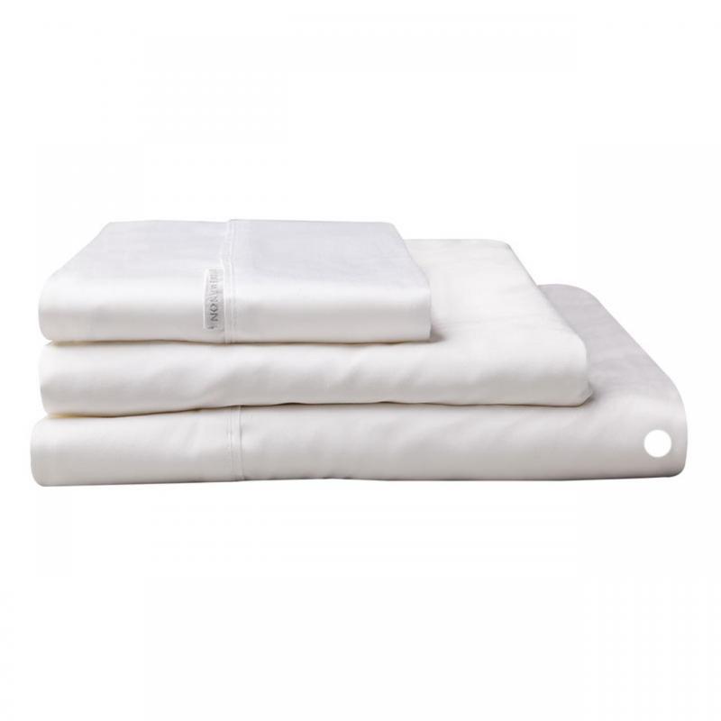 Logan & Mason Flat Sheet 400TC | King Single Bed | White