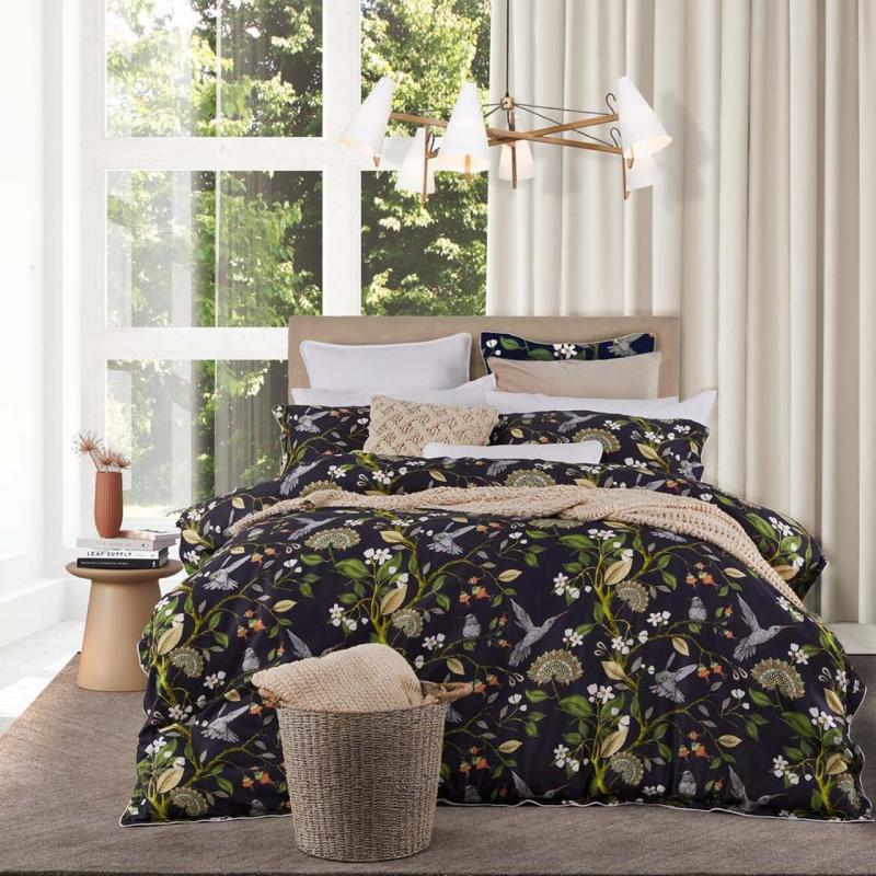 Private Collection Thora Quilt Cover Set | Queen Bed | Navy