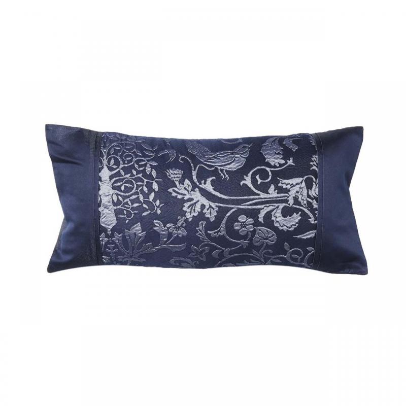 Platinum Logan & Mason Oakland Long Filled Cushion | Navy