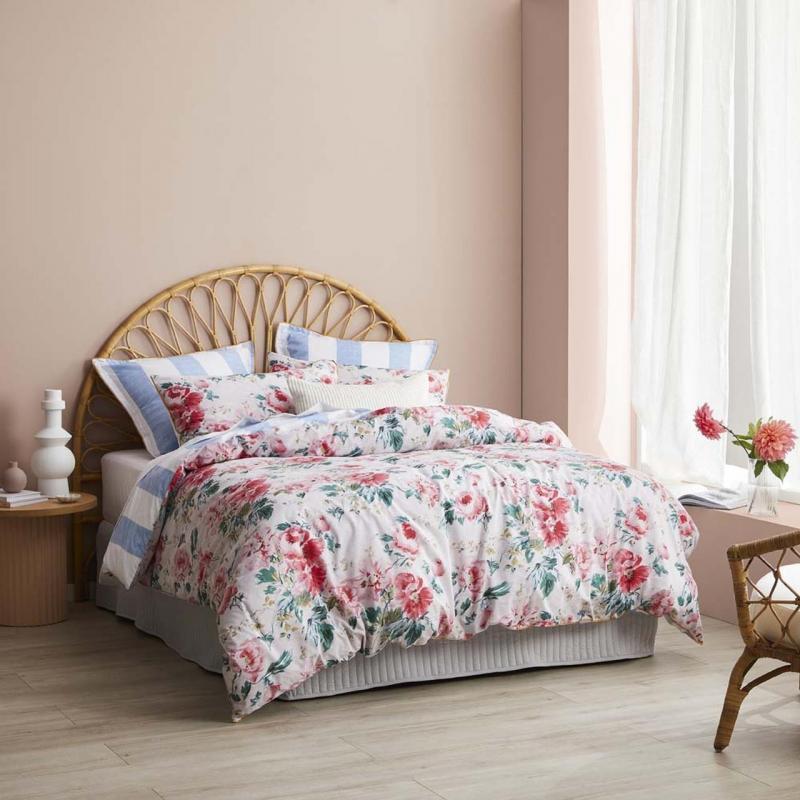 Logan & Mason Tori Quilt Cover Set | Double Bed | Rose