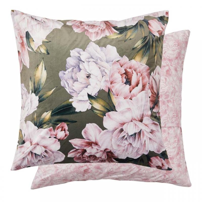 Platinum Logan & Mason Camilla European Pillowcase | Olive