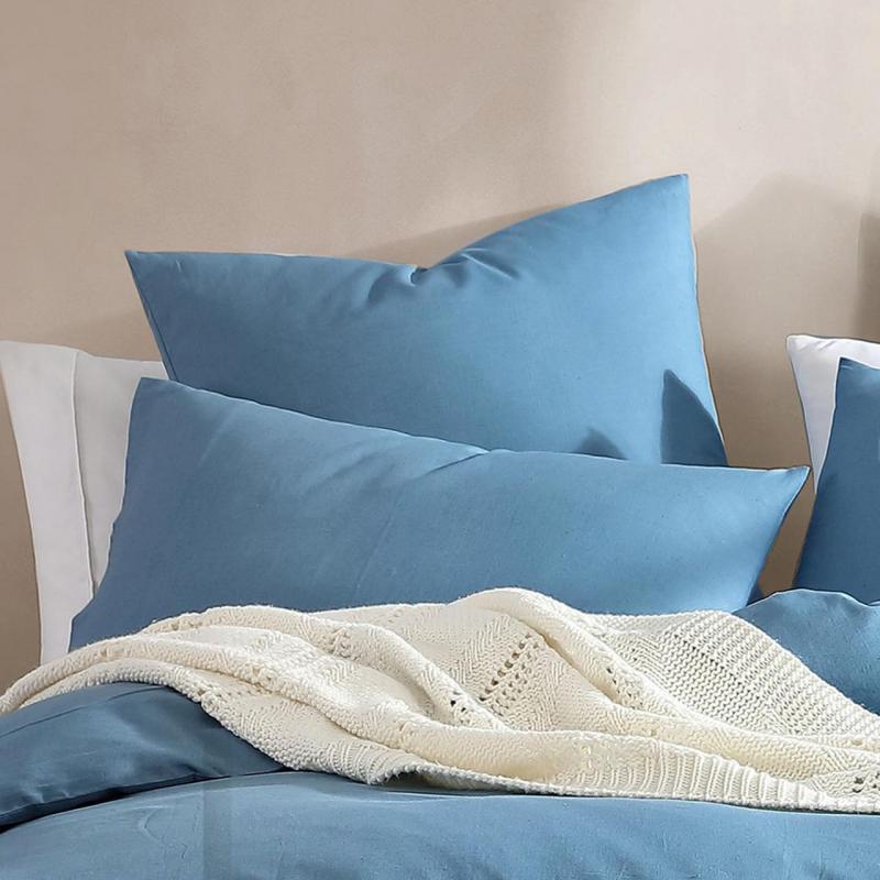 Platinum Logan & Mason Serene European Pillowcase | Denim