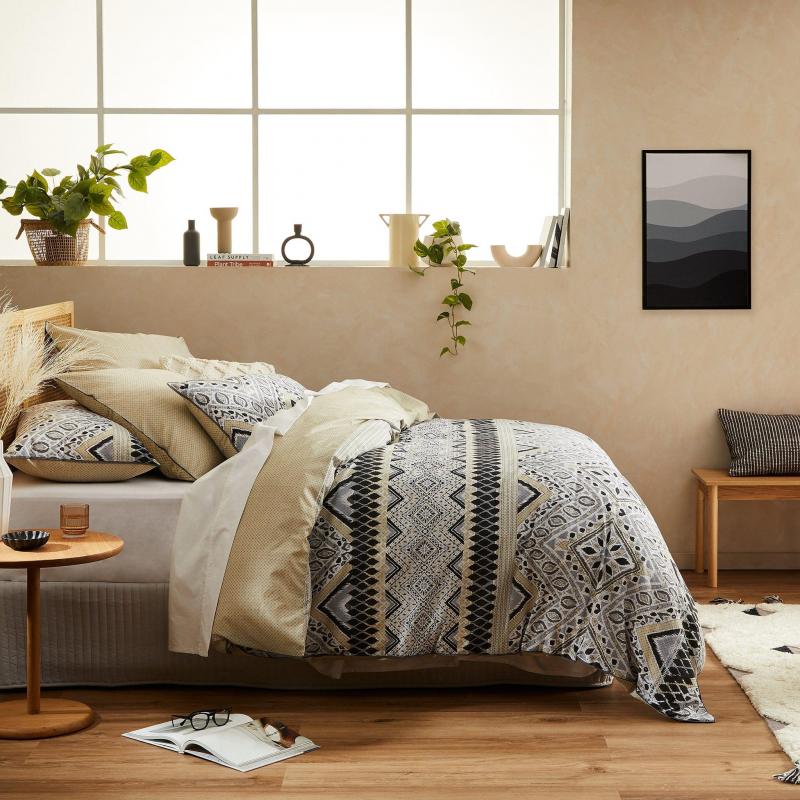 Logan & Mason Chayton Quilt Cover Set | Queen Bed | Linen