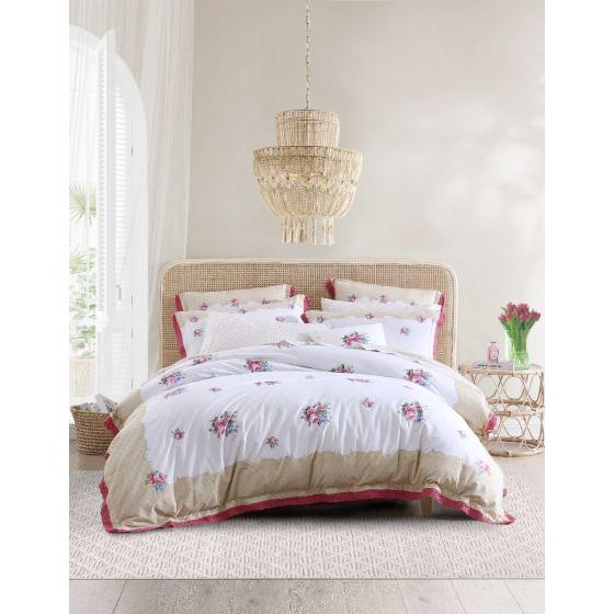 Royal Albert Bouquet Scroll Quilt Cover Set King Bed