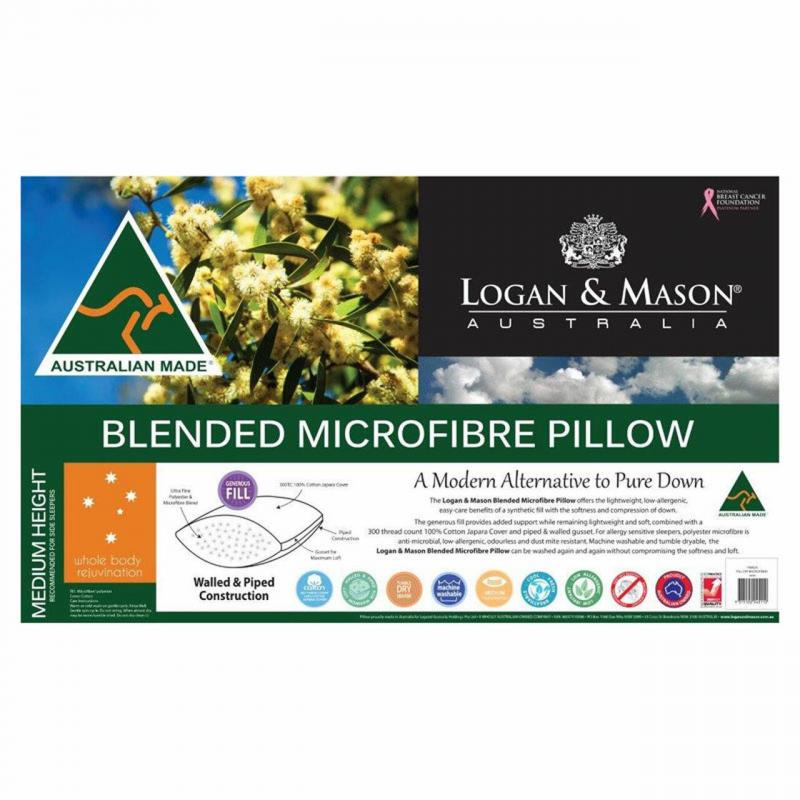 Logan & Mason Microfibre Standard Pillow