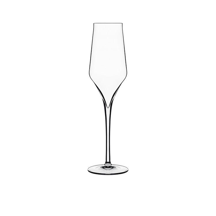 Luigi Bormioli Supremo Crystal Champagne Flute Glasses 6pcs Set 240ml | Made in Italy
