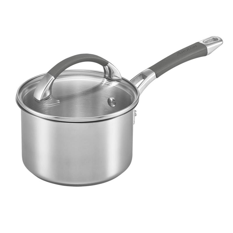 Anolon Endurance Stainless Steel Covered Saucepan | 16cm/1.9L