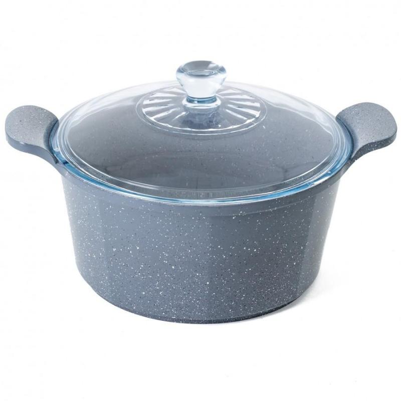 Neoflam Marble Casserole Induction with Glass Lid 24cm 