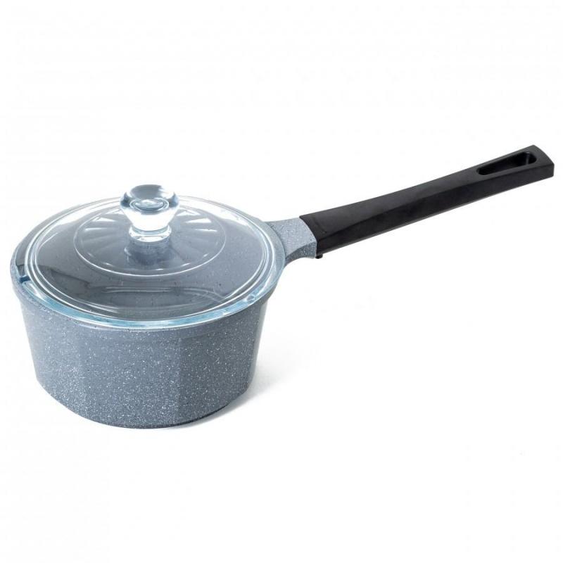 Neoflam Australia Marble Sauce Pan Induction with Glass Lid 18cm 