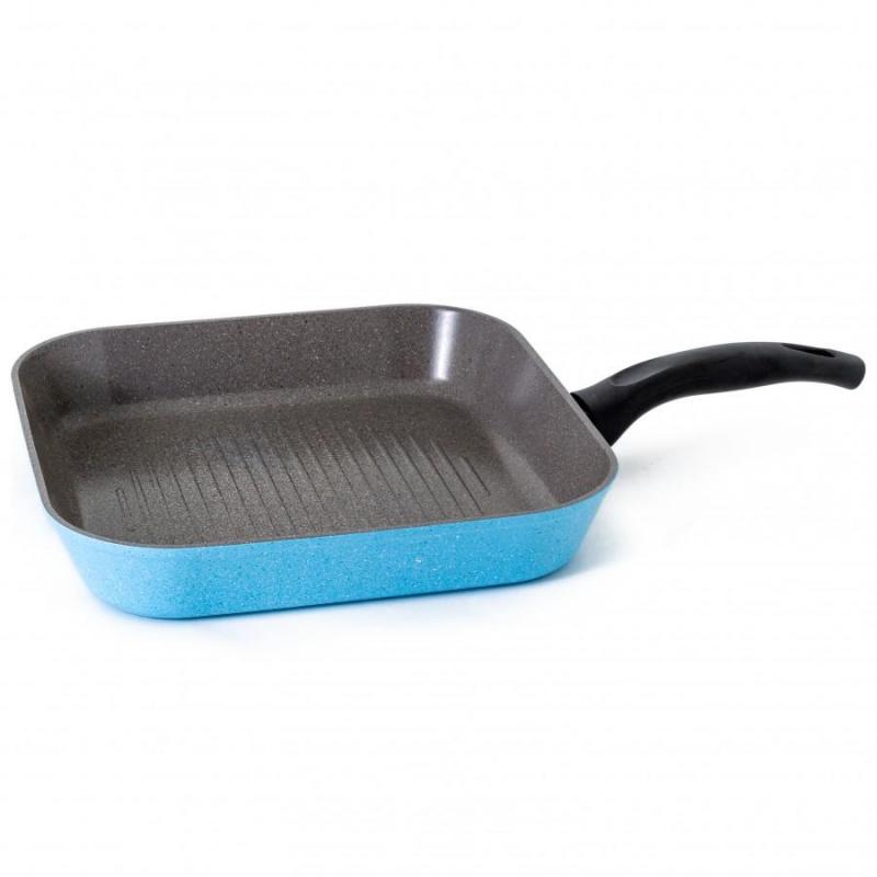 Neoflam Luke Hines Grill pan 28cm | Marble blue