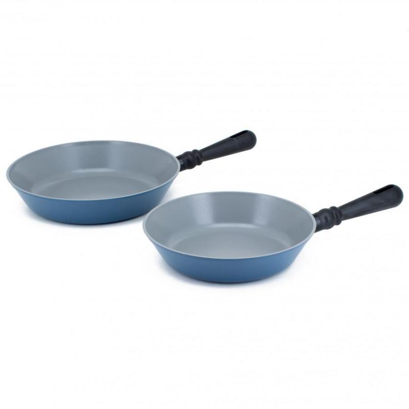 Neoflam Twin pack Classic Fry Pans | 24cm & 28cm | Blue