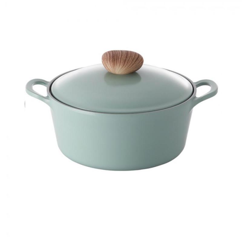 Neoflam Retro Casserole Induction with Die-Casted Lid 22cm | Green 