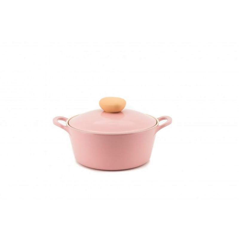 Neoflam Retro Casserole 2.8L with Die-Cast Lid 22cm  | Pink 