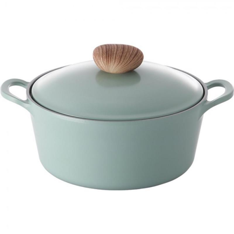 Neoflam Retro Casserole 5.5L Induction with Die-Casted Lid 26cm | Green