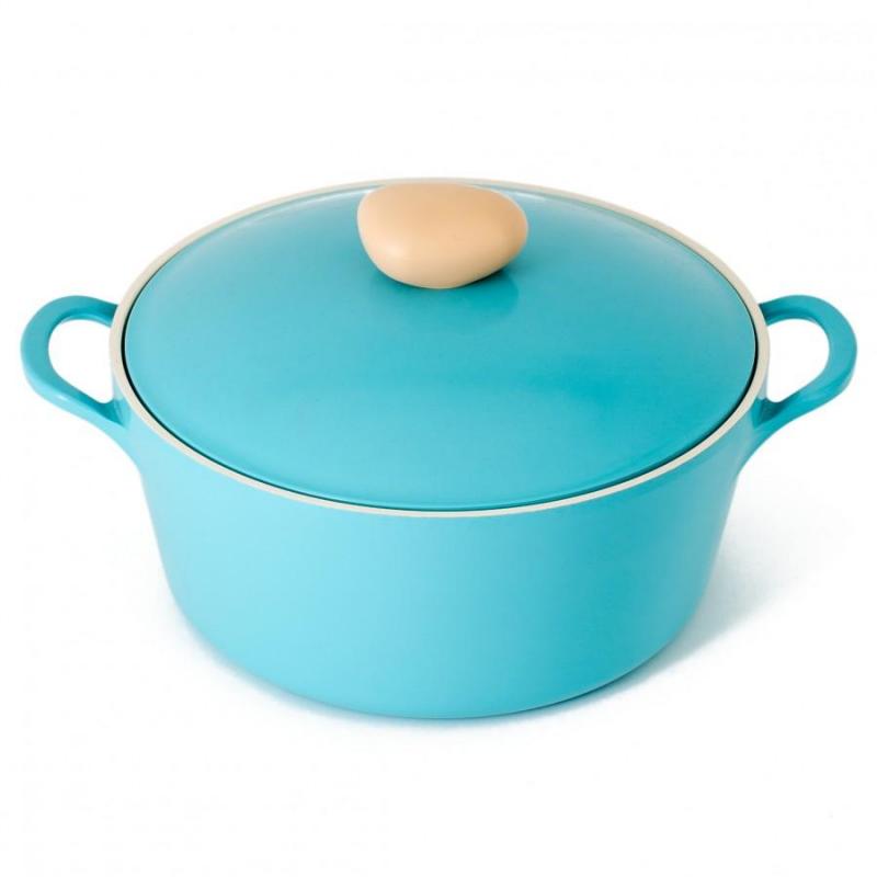 Neoflam Retro Casserole 5.5L Induction with Die-Casted Lid 26cm | Mint