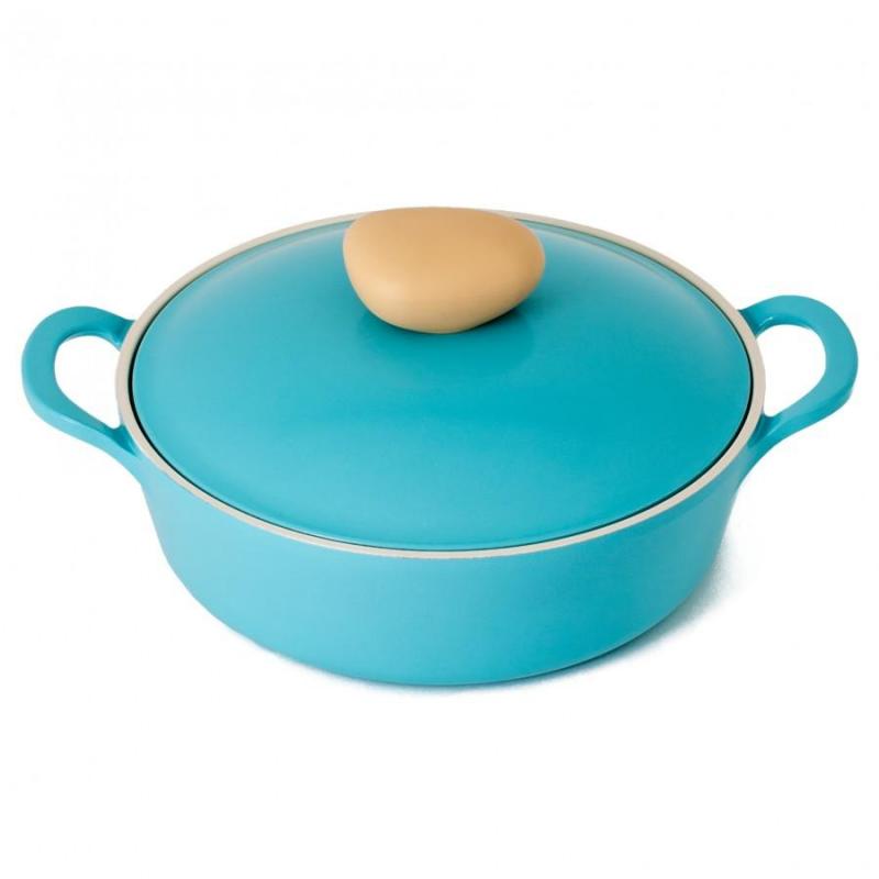 Neoflam Australia Retro Low Casserole Induction with Die-Casted Lid 26cm | Mint