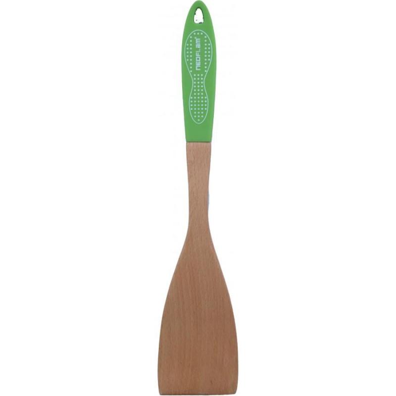 Neoflam Australia Beechwood Turner | Green Silicone Handle
