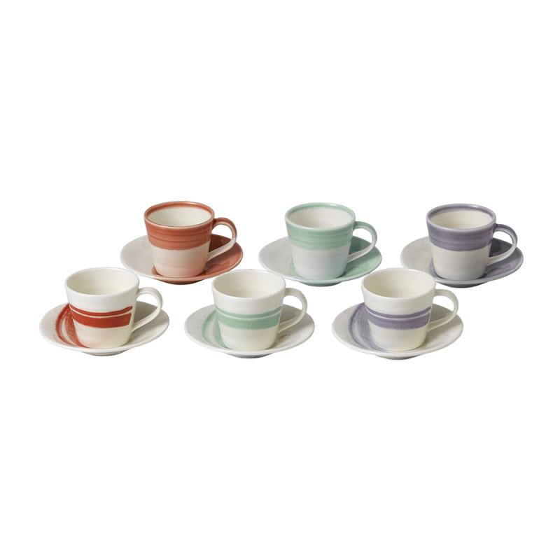 Royal Doulton 1815 Bold Espresso Cup & Saucer 85ml | Set of 6