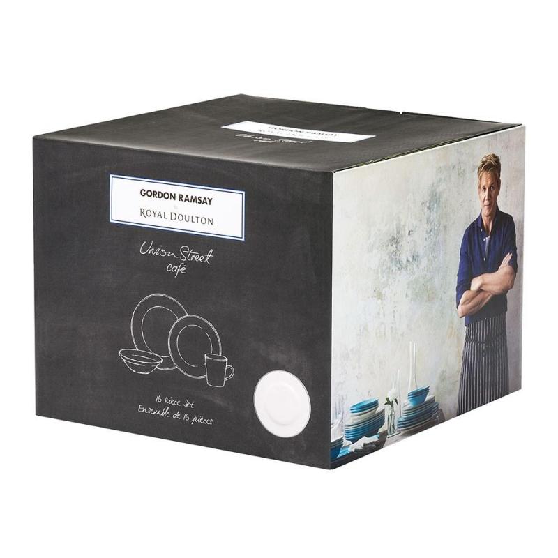 Royal Doulton Gordon Ramsay Union Street Cafe 16 Piece Dinner Ware Set