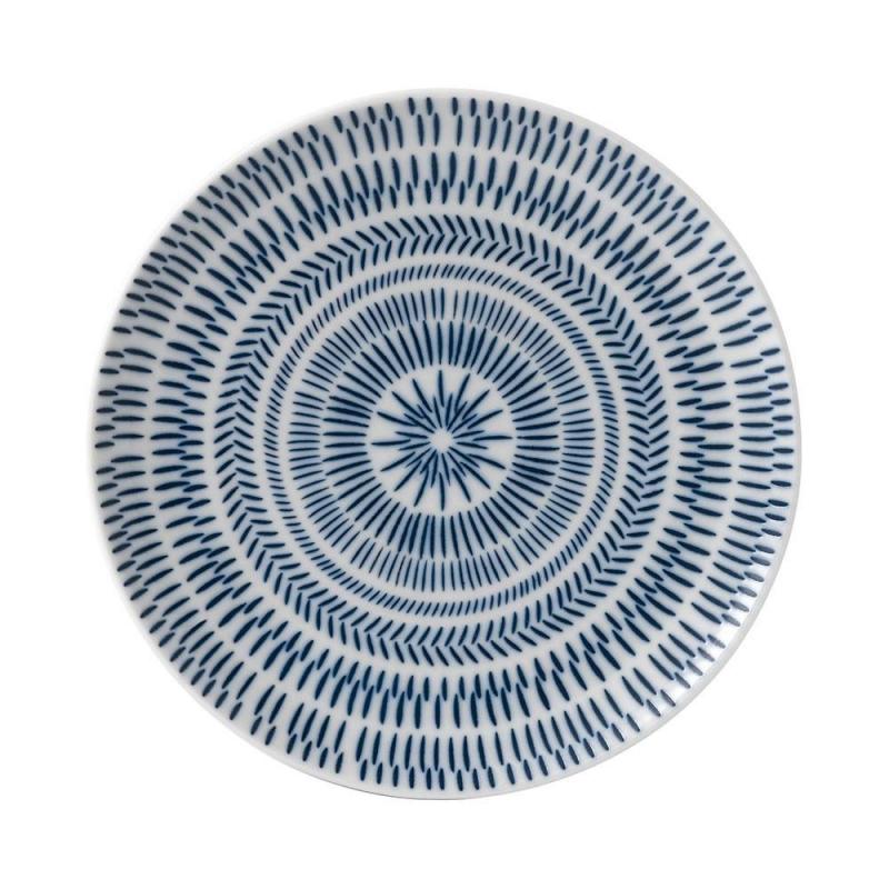 Royal Doulton ED Ellen DeGeneres Plate 21cm | Cobalt Blue Chevron