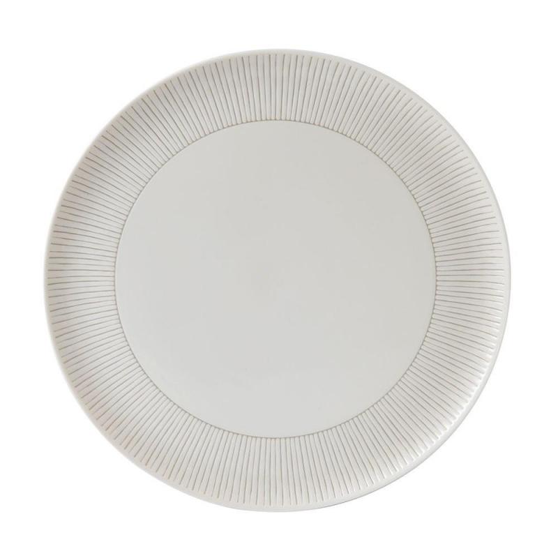 Royal Doulton ED Ellen DeGeneres Platter 32cm Taupe Stripe