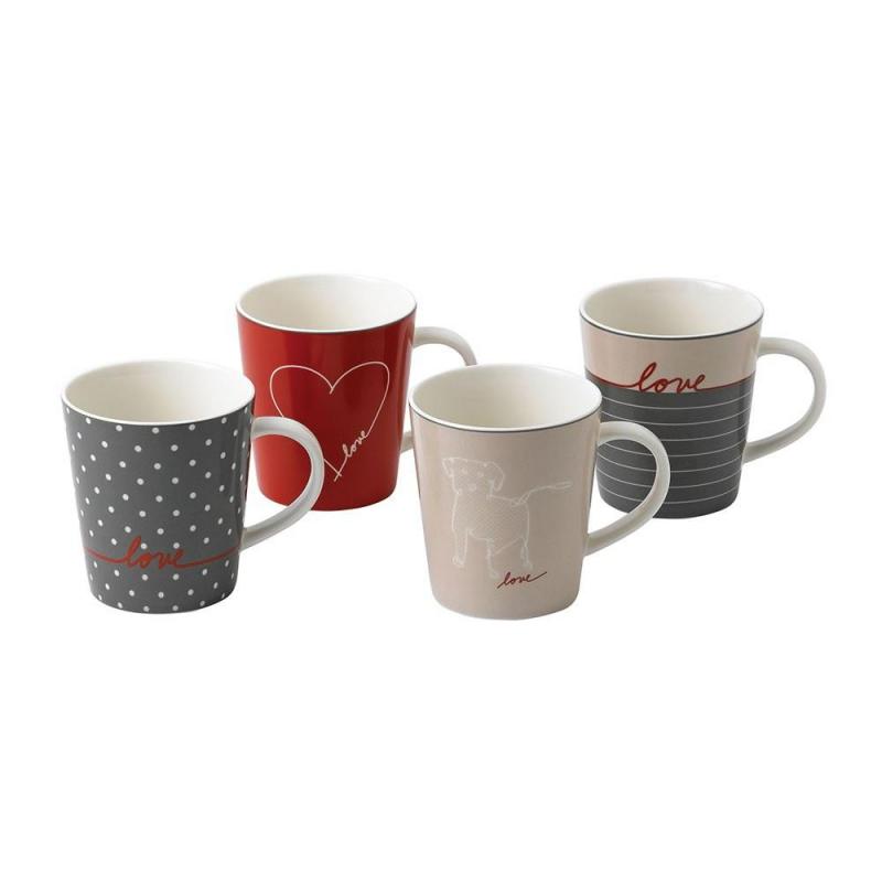 Royal Doulton Ellen DeGeneres collection Signature Mug 450ml | Set of 4