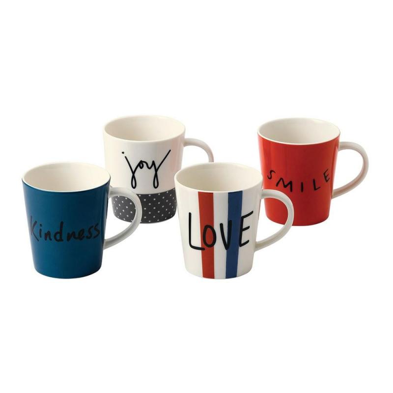 Royal Doulton Ellen DeGeneres collection Joy Mug 450ml | Set of 4