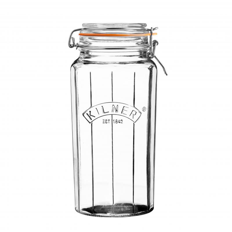 Kilner Facetted Clip Top Jar 1.8 Litre