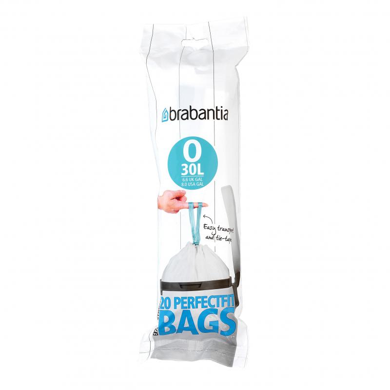 Brabantia Perfect Fir Bags Code O 30L 20bags/Roll | White