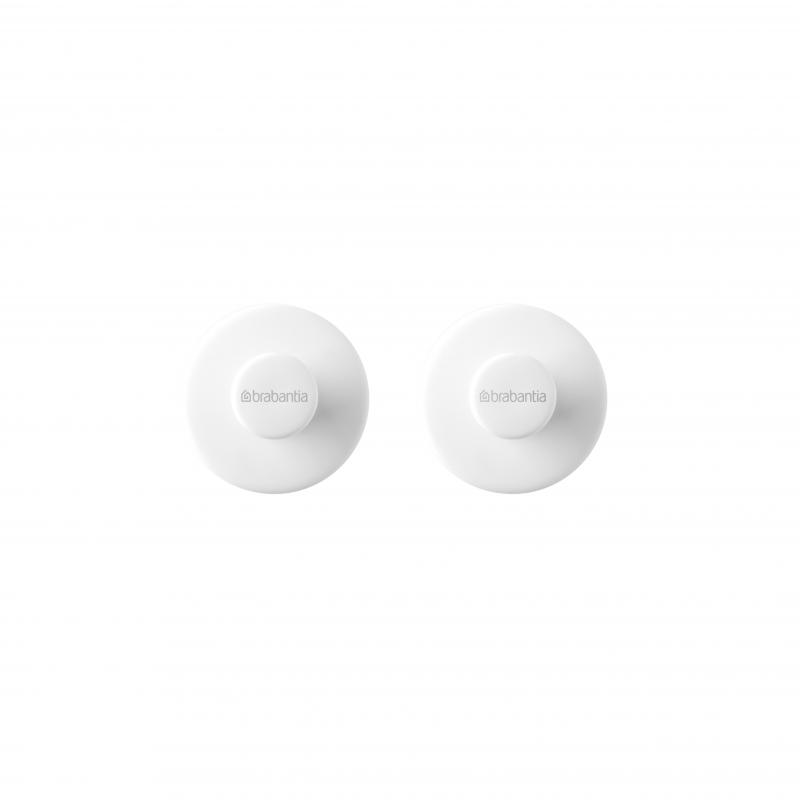 Brabantia Towel Hook Set Of 2 Pieces White
