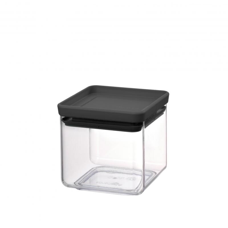 Brabantia Stackable SQ Canister 0.7L Dark Grey Lid