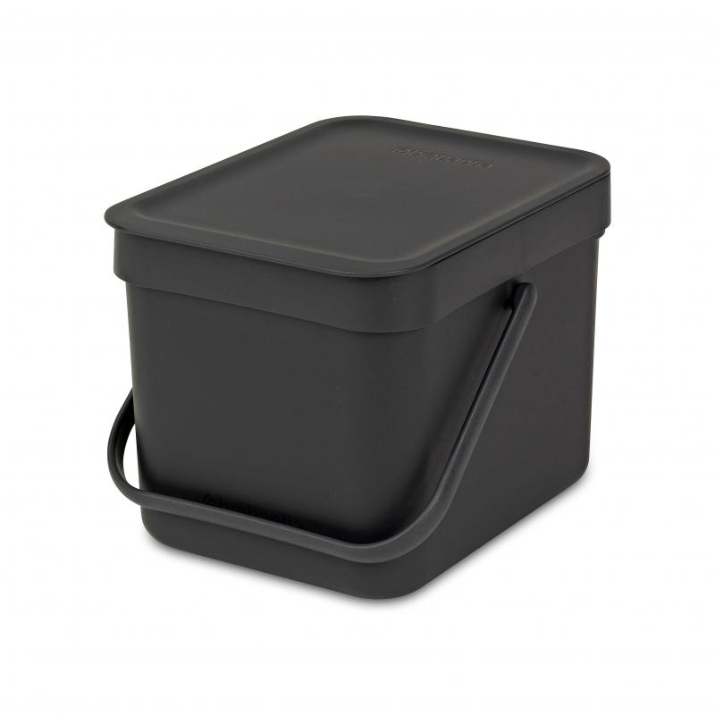 Brabantia Waste Bin Sort & Go 6L |Grey