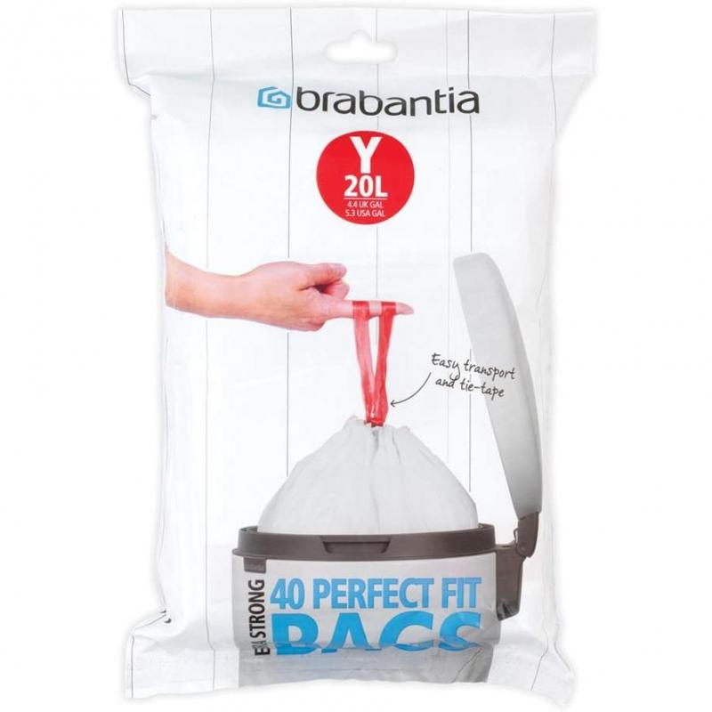 Brabantia Bin Liner Y20L Dispenser Pack 40S