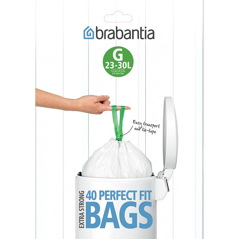 Brabantia Dispenser Pack 20-30 Liter 40 Bags