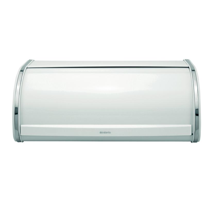 Brabantia Roll Top Bread Bin Large | Steel White