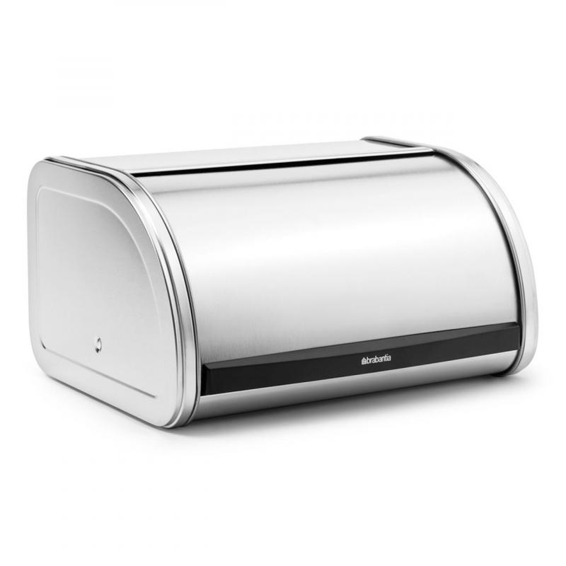 Brabantia Roll Top Bread Bin Matt Steel Medium